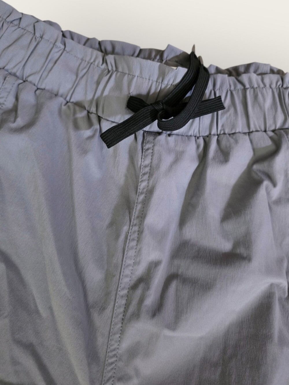 Halara Cargo Pants, Drawstring Elastic Waist, Barrel Wide. Grey. Womens Large. - Picture 7 of 8